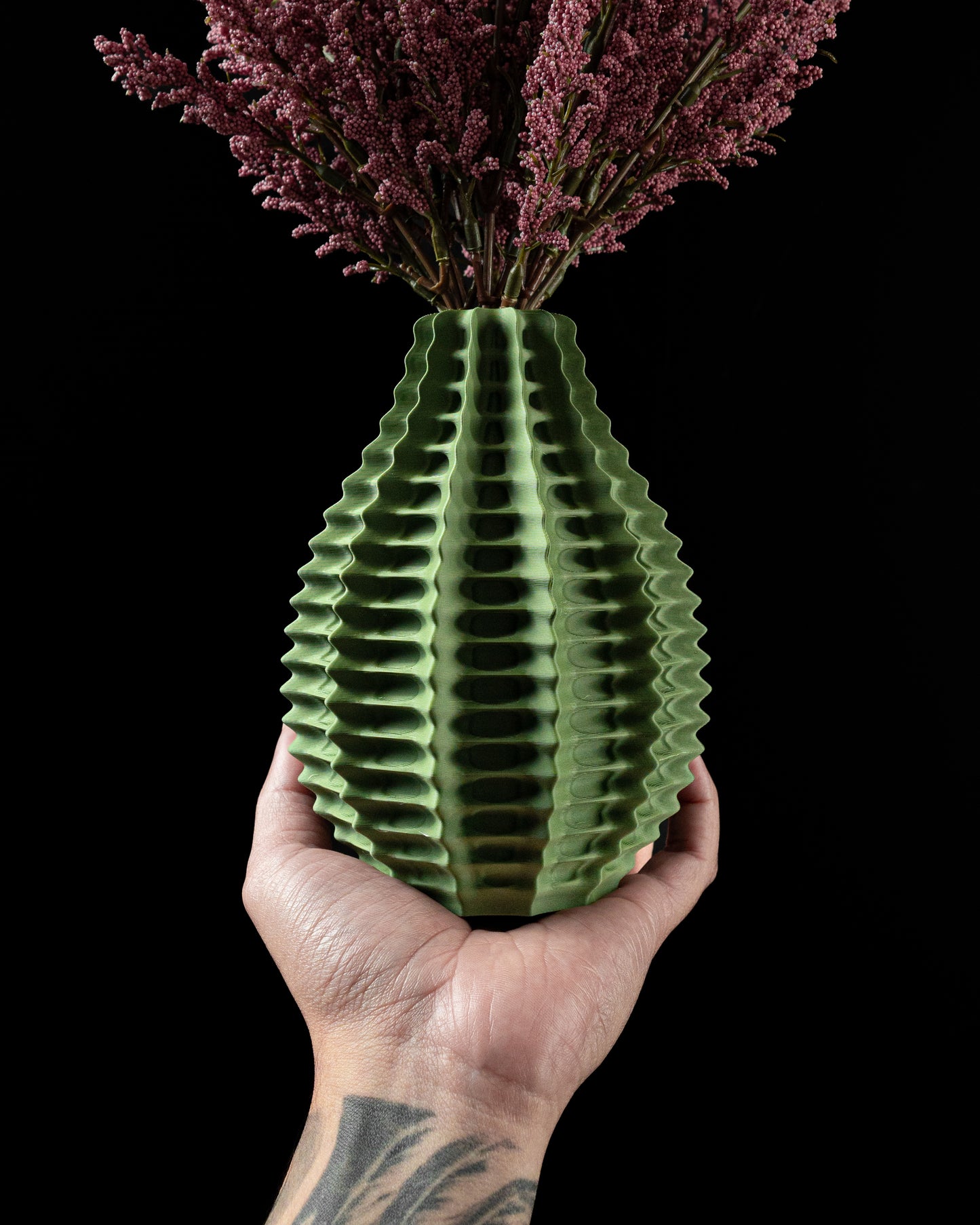 Ribbed Vase