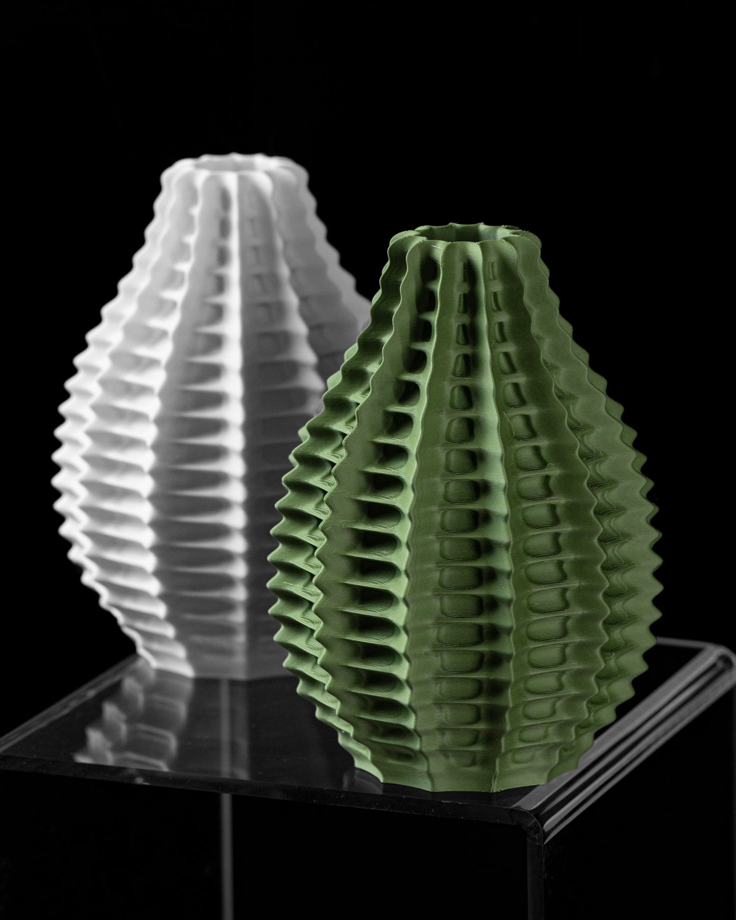 Ribbed Vase