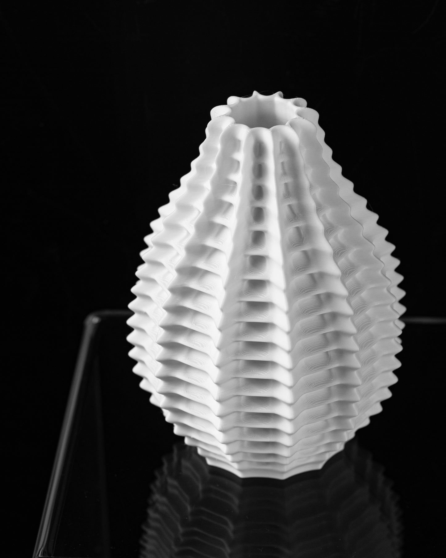 Ribbed Vase