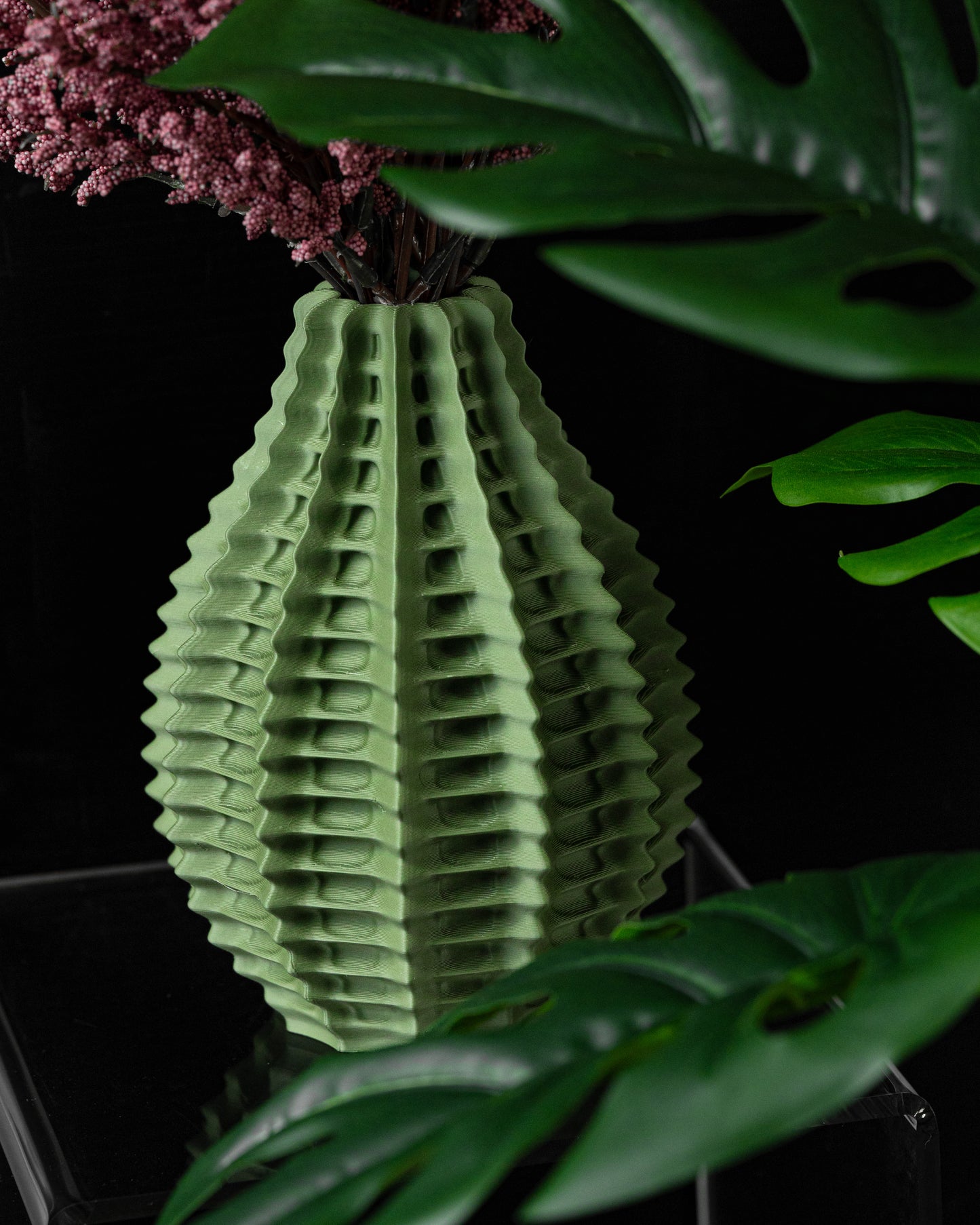 Ribbed Vase