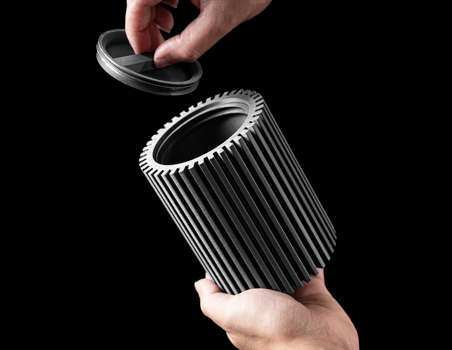 Striped Storage Container