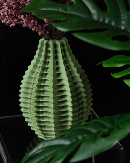 Ribbed Vase